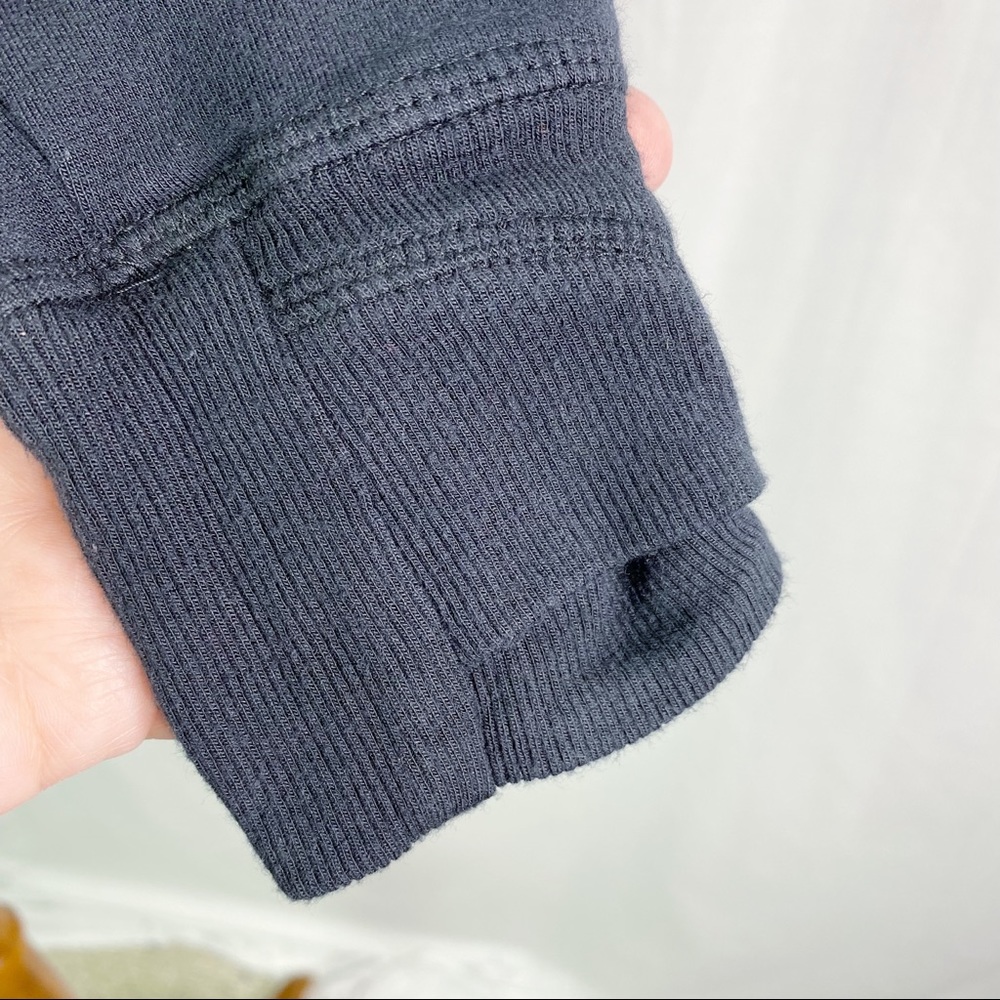 Athleta Black Wrap Crossover Split Back Hoodie Sm… - image 3